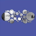 thumbnail image 3 of 24/26pcs, 3D Acrylic Mirror Wall Sticker, Round Mirror, DIY TV Background Room Sticker Wall Decoration, Bedroom Bathroom Wall Decoration, Home Decor, 3 of 4