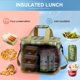 thumbnail image 4 of Bolsa térmica Iknoe, 29 x 17 x 30 cm, 24 latas, aislante, color caqui, 4 of 6