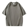 thumbnail image 1 of Hiiyo Men's T Shirt Solid Color Short Sleeved Loose T-Shirt, Sizes S-XXXL, 1 of 2