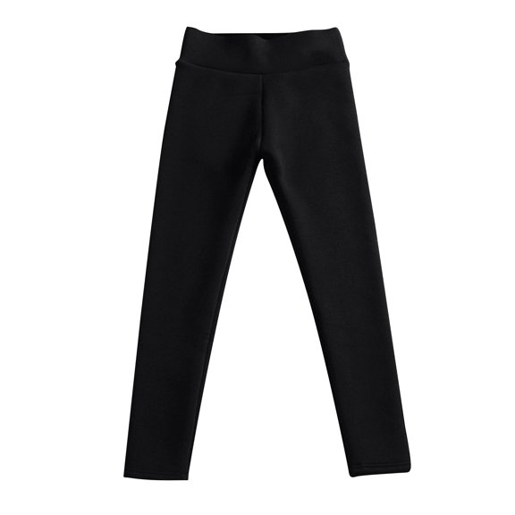 hoksml Women's Pants Solid Warm Tight Thick Plush Wool Waist Pants Trousers Leggings