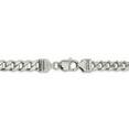 thumbnail image 3 of White Sterling Silver chain Curb Men's 28 in 8 mm 8mm, 3 of 5