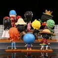 thumbnail image 4 of Anime Figure One Piece Monkey D Luffy Roronoa Zoro Kawaii Toys Q Figural Nendoroid Car Decoration PVC Model Gift, 4 of 4