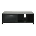 thumbnail image 4 of CorLiving Ellis Modular Engineered Wood TV Stand with 2 Fluted Glass Doors for Smaller TVs - Black, 4 of 9