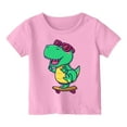 thumbnail image 1 of LUOGENLI Tenue Maxi d'Été pour Enfants à Col Rond Imprimé à Manches Courtes pour Garçons 2025 Vacances 12-13 Ans, 1 of 3