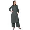 thumbnail image 5 of Bimba Traditional Indian Solid Dress For Women Indian Ethnic Kurta And Pants Palazzo Set, 5 of 7