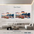 thumbnail image 3 of Elephant Stock Croatian Paradise Sunset Wall Art - Horizontal Multi Panel Canvas - Living Room Wall Decor - City Multi Panel - Gray And Orange Decor - 80" x 40", 3 of 4