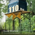 thumbnail image 6 of Camping Table Folding Camp Table Roll Up Surface Lightweight, Collapsible Height Adjustable Suitable for Picnic Adults with Carry Bag for Indoor Outdoor BBQ Picnic Gathering Patio, 6 of 9