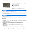 thumbnail image 2 of Radiator - Compatible with 1997 - 2004 Mitsubishi Diamante 1998 1999 2000 2001 2002 2003, 2 of 2