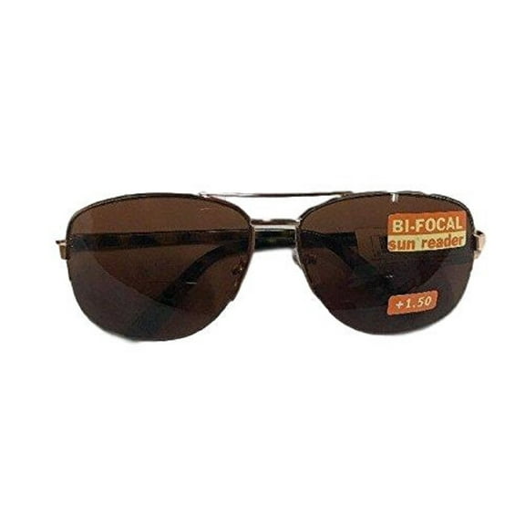 Borghese Bifocal Sun Reader Aviator Semi'Rimless  1.50