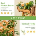 thumbnail image 5 of Topbuy 2-In-1 Raised Garden Bed with Trellis Removable Planter Boxes with Lattice Trellis 44.5” Vertical Wood Flower Bed, 5 of 10
