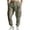 A-Army Green857, variant on Multi Pocket Cargo Pants For Men Drawstring Cuffed Ankle Urban Street Slacks