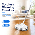 thumbnail image 3 of AlfaBot Cordless Electric Mop for Floor Cleaning, Electric Spin Mop, Electric Mop with Water Sprayer and LED Headlight, Lightweight & Rechargeable Floor Scrubber for Hardwood Tile Floors, 3 of 11