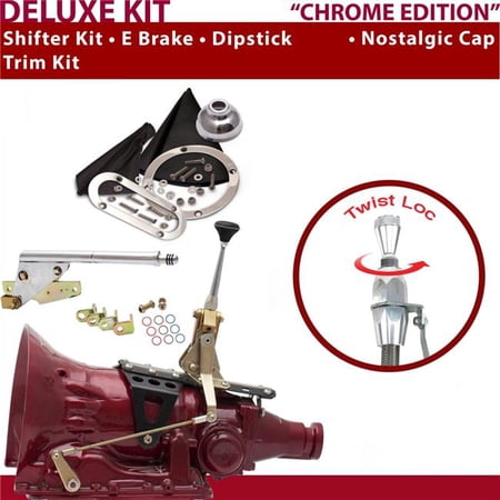 American Shifter AOD Shifter Kit 6 in. E Brake Trim Kit Dipstick for D3FAB