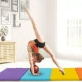 thumbnail image 2 of Costway 5-Panel Folding Gymnastics Thick Mat 6.6' x 2.5' Tumbling Mat for Kids Colorful, 2 of 10