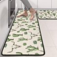 thumbnail image 2 of Kitchen Rugs Sets Of 2,Beige Buffalo Skull Cactus Succulent Pattern Anti Fatigue Kitchen Mat Rugs Non Slip Washable,Decorative Kitchen Floor Mats for Kitchen,Sink,Laundry,17"x47"+17"x47", 2 of 5