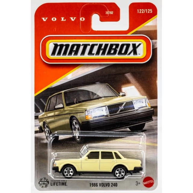 Vehículo de juguete Matchbox 1986 Volvo 240 Diecast a escala 1:64