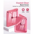 thumbnail image 3 of MoKo Case for iPad (A16) 11th Generation Case 11-inch 2025,iPad 10th Generation Case 2022 with Left Pencil Holder,Slim Cover with Crystal Clear TPU Back Shell,Watermelon Red, 3 of 9