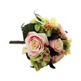 thumbnail image 2 of mmirethe Artificial Flowers Bouquet Fake Hydrangea Heads Realistic Roses Party Home Decorative Table Wedding Display Decoration Champagne, 2 of 6
