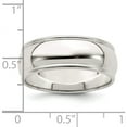 thumbnail image 3 of Sterling Silver 7mm Half Round Milgrain Band (Size 5.5) Made In United States qwm070-5.5, 3 of 5