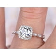 thumbnail image 5 of Classic 1.50 Carat Moissanite and Diamond Wedding Ring in 10k White Gold, 5 of 5