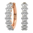 thumbnail image 6 of Lab Grown 7 Carat Oval Shape Jovana Hoop Earrings | IGI Certified 14K Rose Gold Prong Setting | FG-VS Quality | Friendly Diamonds, 6 of 6