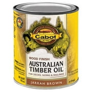 Cabot Australian Timber Oil Water Reducible Translucent Exterior Oil Finish, Jarrah Brown, 1 Qt.