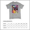 thumbnail image 5 of Tee Hunt Cute Pug Puppy T-Shirt Dean Russo Colorful Neon Mosaic Dog Men's Tee, Gray, Medium, 5 of 5