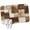 Brown, variant on Front Door Mat 15.7"x23.6", Black Gray Patchwork Non Slip Backing & Low Profile Doormats, Absorbent Muddy Dirt Trapper Door Mats for Front Back Door All-Weather Abstract Minimalist Geometric Art