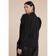 thumbnail image 2 of ELOQUII Women's Plus Size Drape Front Blouse, 2 of 3