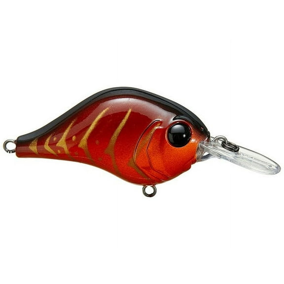 Bill Lewis Lures Lifelike MR-12 Mid-Range MDJ Series 12Ft Floater Diver 3/4 OZ Crankbait Fishing Wobble Lure for Freshwater, Rayburn RED Craw