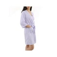 thumbnail image 3 of REGALWOVEN Women's Cotton Lightweight Waffle Kimono Short Robe S/M Purple, 3 of 7