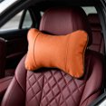 thumbnail image 1 of Cojín cervical ergonómico de piel sintética para reposacabezas de coche, soporte cervical para conductor y pasajeros: cómodos accesorios para el interior del coche para viajes largos., 1 of 6