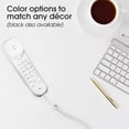 thumbnail image 5 of 2 Pack Telephone Cord,White Phone Cord Works with All Corded Landline Phones,Handset Cord, Universally Compatible,for Use in Home or Office, Telephone Accessory, 5 of 6