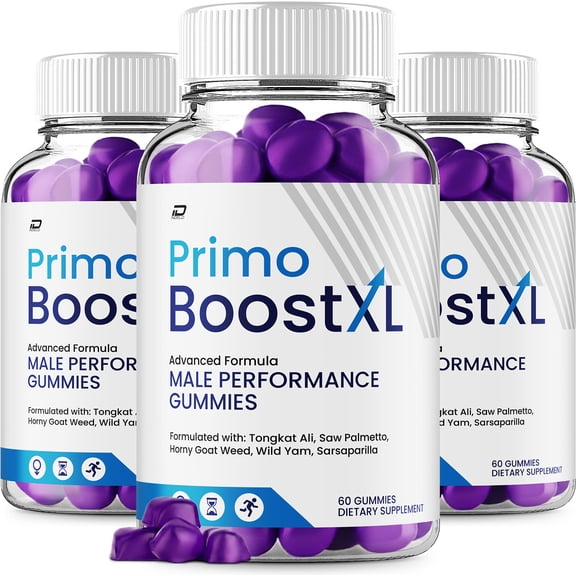 Primo Boost XL Gummies for Men – PrimoBoost Advanced Formula Gummy Natural Blend Reviews, 3 Pack, 180 Gummies