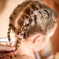 thumbnail image 4 of 10 Pcs Mini Pinces à Griffes Mini Pinces à Griffes Fleur Pinces à Cheveux Strass Décorations pour Cheveux Filles, 4 of 7