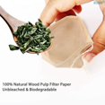 thumbnail image 3 of 100 Sacs Filtre Th oso de fresa de filtros de Madera natural, 3 of 5