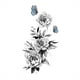 thumbnail image 2 of Tatuajes temporales para hombres, mujeres y adultos. Tatuajes abstractos con rosas., 2 of 2