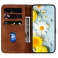 thumbnail image 4 of Compatible with Samsung Galaxy A13 5G Embossed Lily Wallet Case with Card Holder PU Leather Flip Cover, 4 of 5