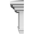 thumbnail image 4 of Ekena Millwork 102" Bottom Width x 105 7/8" Top Width x 7 1/4"H x 1"P Traditional Crosshead with Trim, 4 of 24
