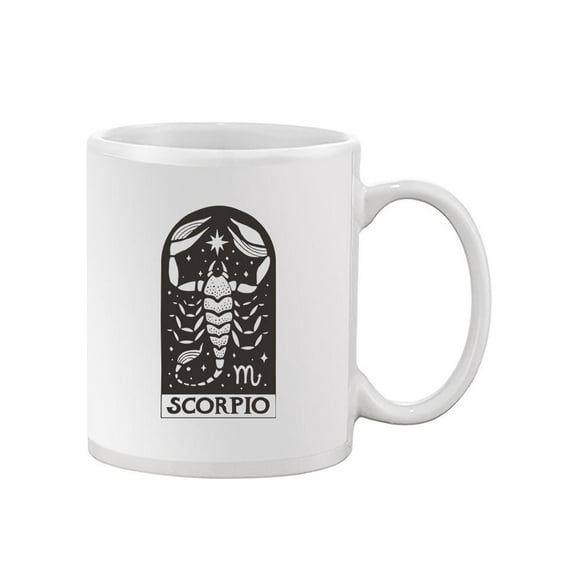 Lineart Zodiac Sign Scorpio Mug - Image by Shutterstock,