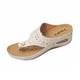 thumbnail image 1 of Mujeres Zapatos de Caminar Estilo Hueco Fuera de Tacón de Cuña Sandalias, Cojines Del Dedo Del Pie para Zapatos Más Tamaño Mula Primavera Verano Cómodo, 1 of 9