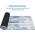 thumbnail image 6 of Blue Ice Cracks Winter Landscape Mountains Frozen Lake Pine Trees Gaming Keyboard Mouse Pad Mousepad Huge Extended XL Stitched Edge Rubber Sole for Home Office(31.5"X 11.8"), 6 of 6
