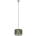 thumbnail image 1 of 3 Light Pendant in Satin Steel Finish with Toffee Crunch Shade, 1 of 1