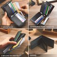 thumbnail image 4 of Swallowmall Mens Wallet RFID Blocking Genuine Leather Bifold Wallets For Men, ID Window 16 Card Holders with Gift Box, 4 of 6