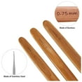 thumbnail image 5 of 5Pcs DIY Crochet Needle Hook Bamboo Handle Dread Knit Hair Making Braiding Tool, 5 of 10