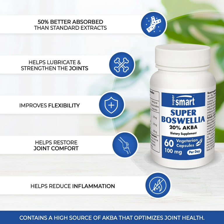Supersmart - Super Boswellia Serrata Extract (20% AKBA) 100 mg per