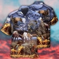 thumbnail image 5 of Camisa con estampado de vaquero occidental para hombre, blusa de manga corta con estampado de caballo en 3D, ropa masculina de gran tamaño estilo vintage, blusa informal y cómoda con cuello, 5 of 5