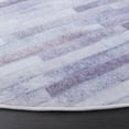 thumbnail image 3 of SAFAVIEH Faux Hide Creighton Striped Area Rug, Ivory/Light Grey, 6' x 6' Round, 3 of 8