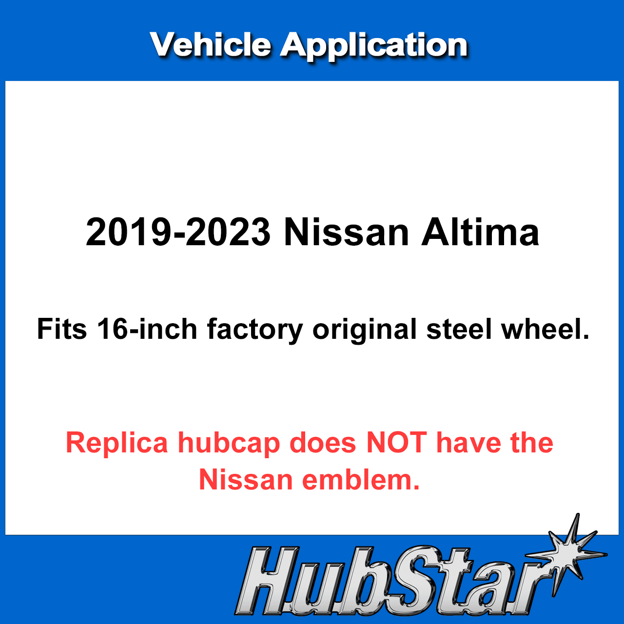 Premium Replica Hubcap Set for Nissan Altima 2019-2023 - Replacement 16-inch Wheel Covers