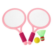 SOPOTUTU Badminton Racquet Set with EVA Grip Lightweight for Indoor Outdoor Play